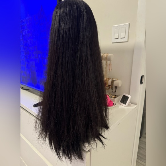 milano wigs human hair black color topper100% unprocessed Virgin European Hair - Picture 1 of 4